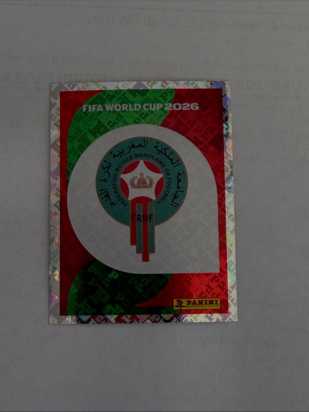 Panini  FIFA World Cup 2026 Sticker - MAR 1